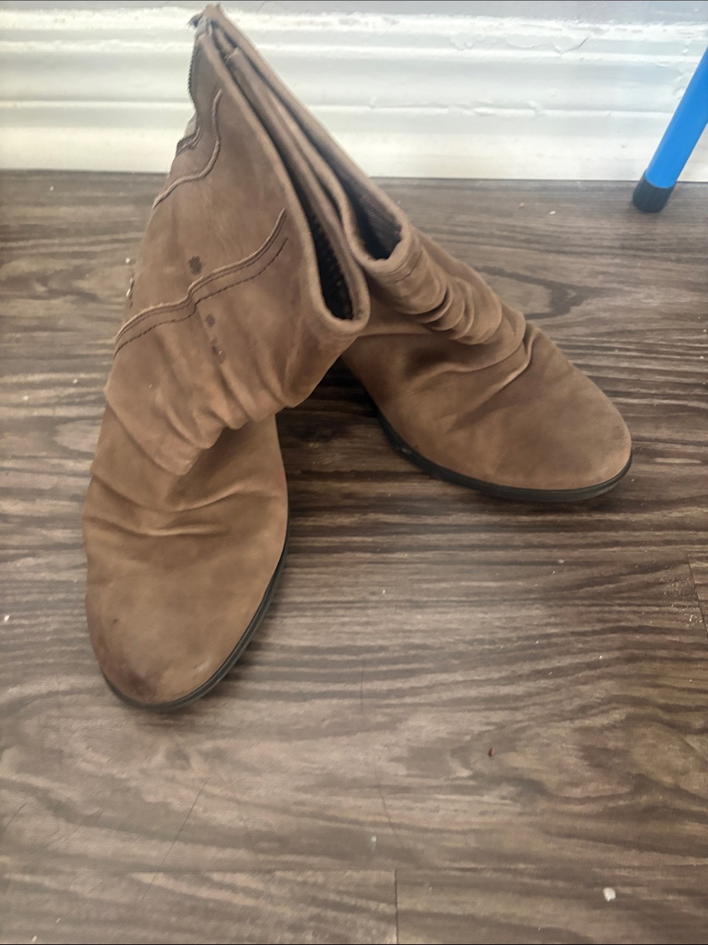Rockport Brown Suede Slouch Ankle Booties